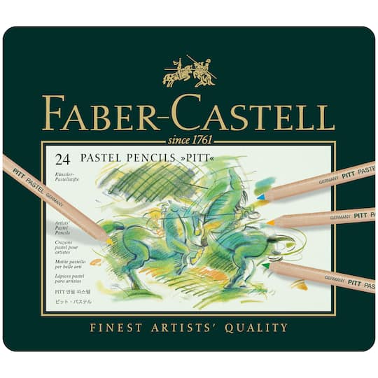 Faber-Castell Pitt 24 Color Pastel Pencil Set